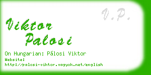 viktor palosi business card