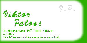 viktor palosi business card